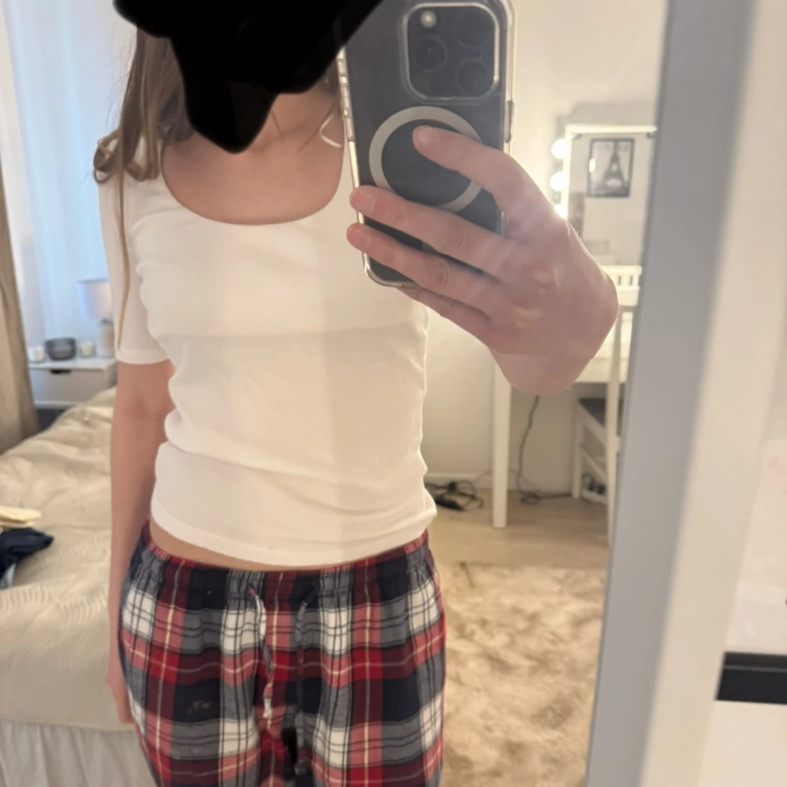 Vit tight linnetopp - 1