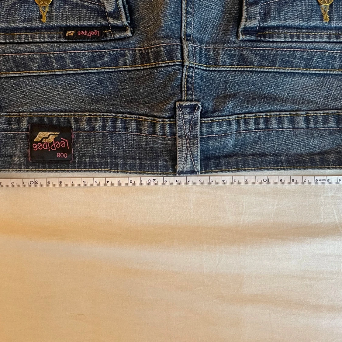 Lee Pipes bootcut jeans i blå denim - 4