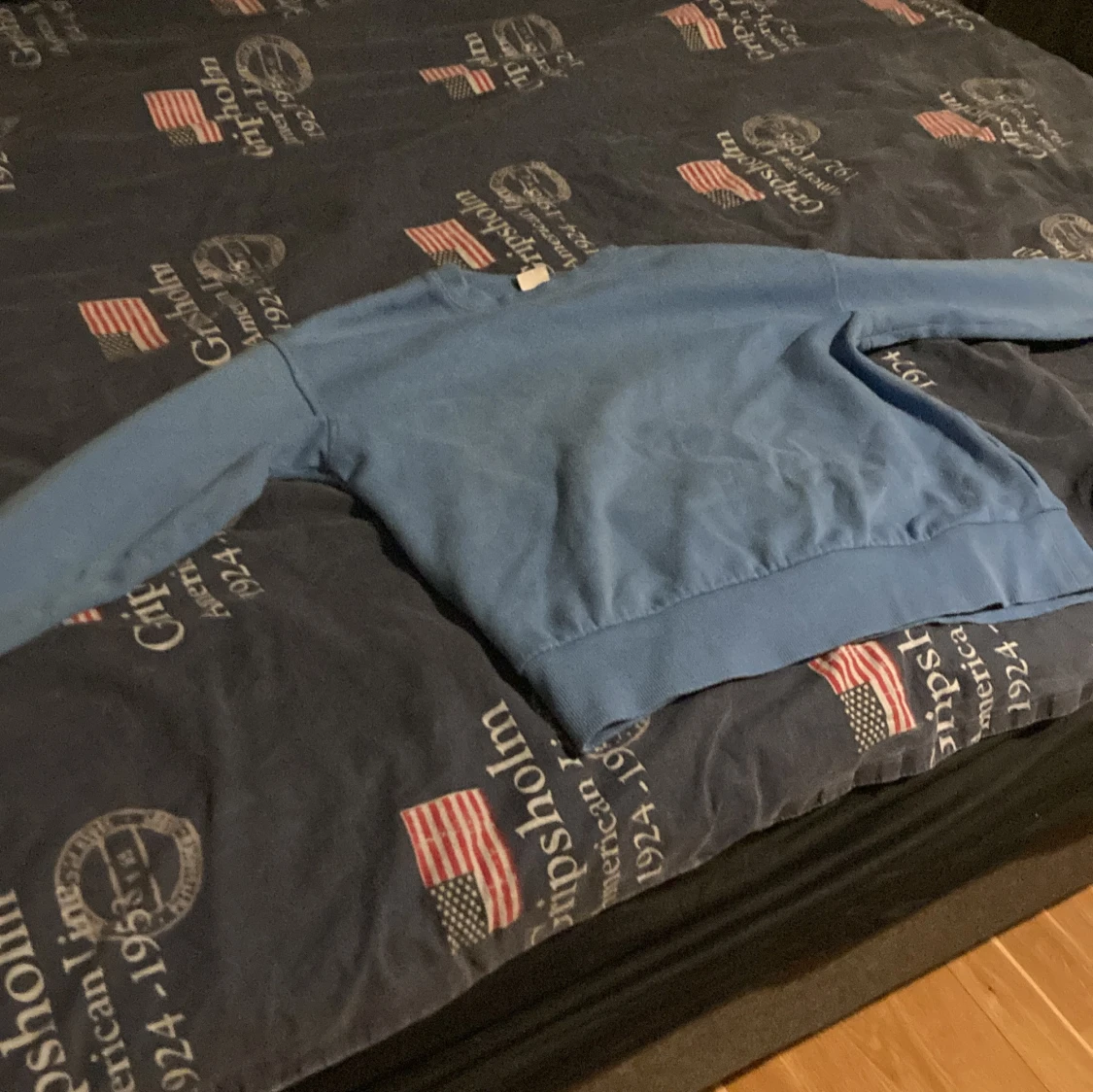 Ljusblå sweatshirt från Lindex Kids