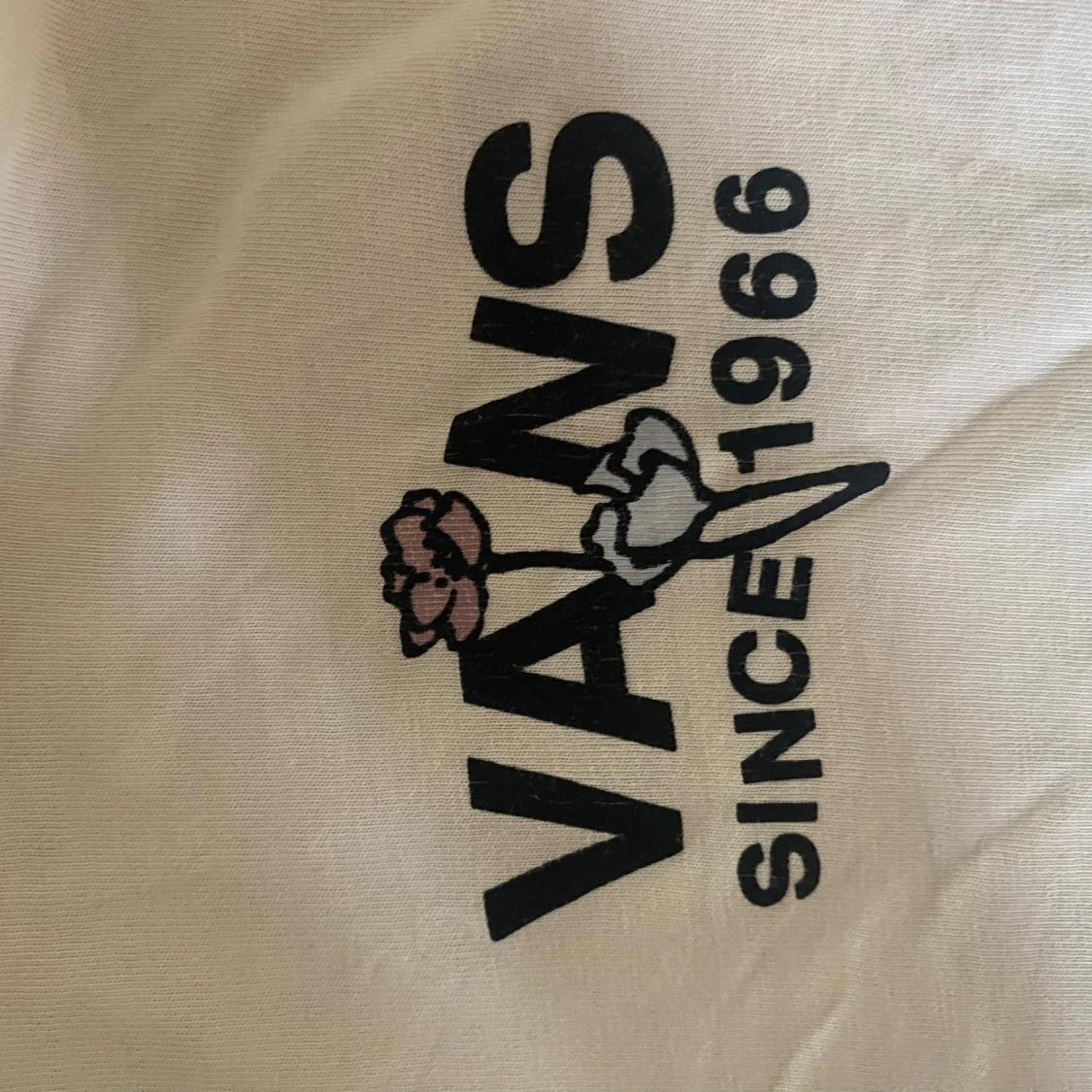 Vit t-shirt från Vans med tryck - 3