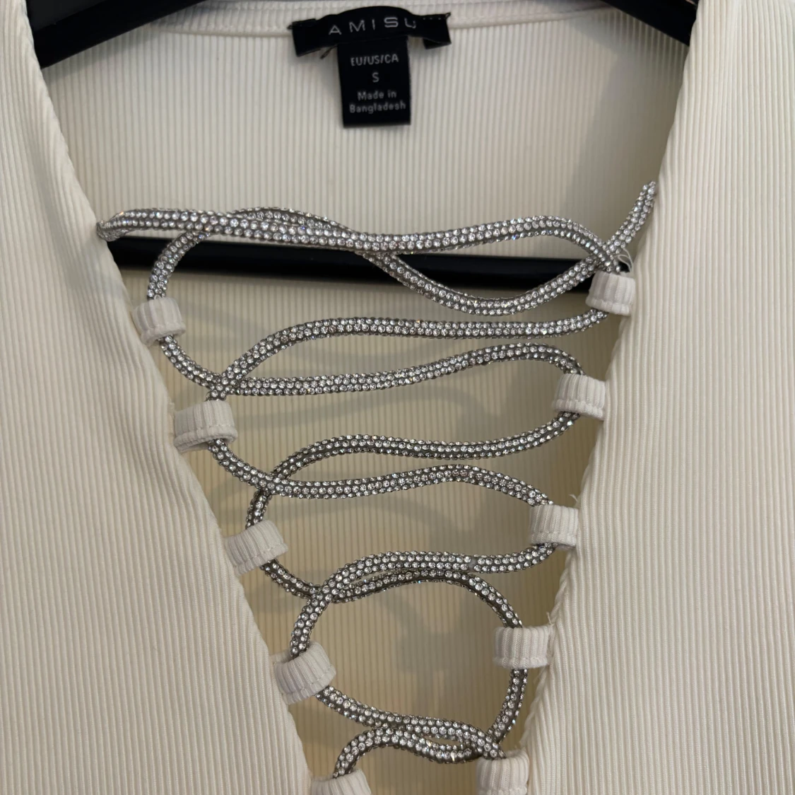 Vit långärmad bodysuit från Amisu - 1