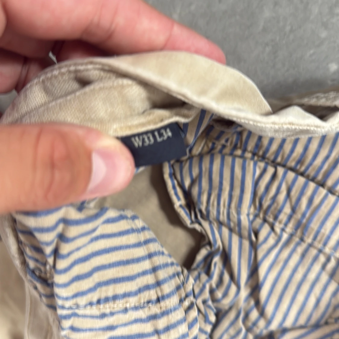 Beige chinos från Boomerang W33 L34 - 3