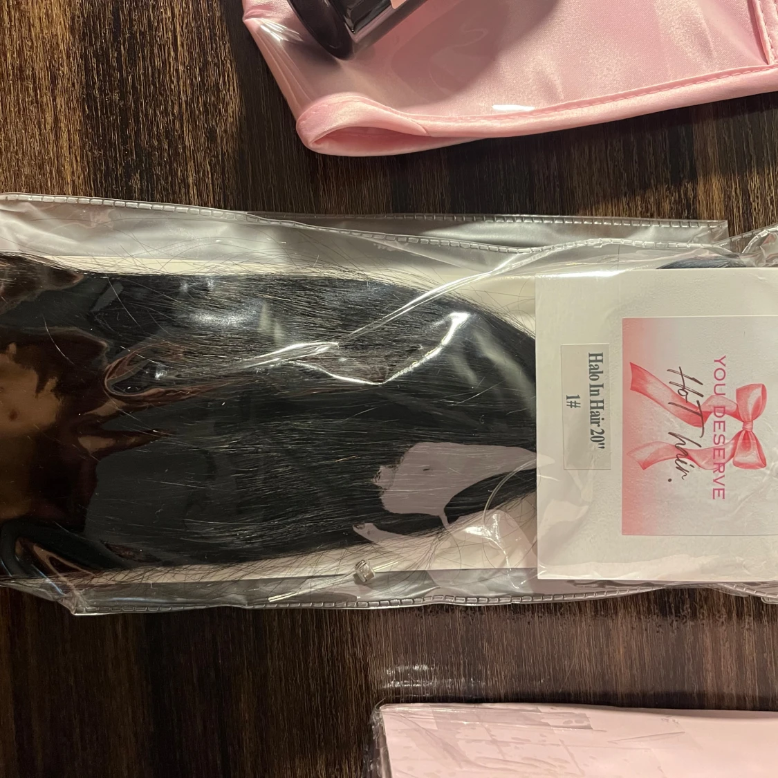 Hello Bombshell Halo löshår kit svart - 1