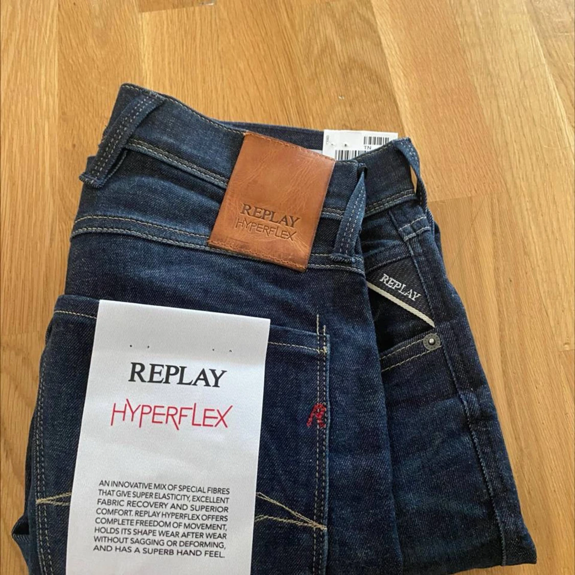 Replay Hyperflex mörkblå jeans - 2