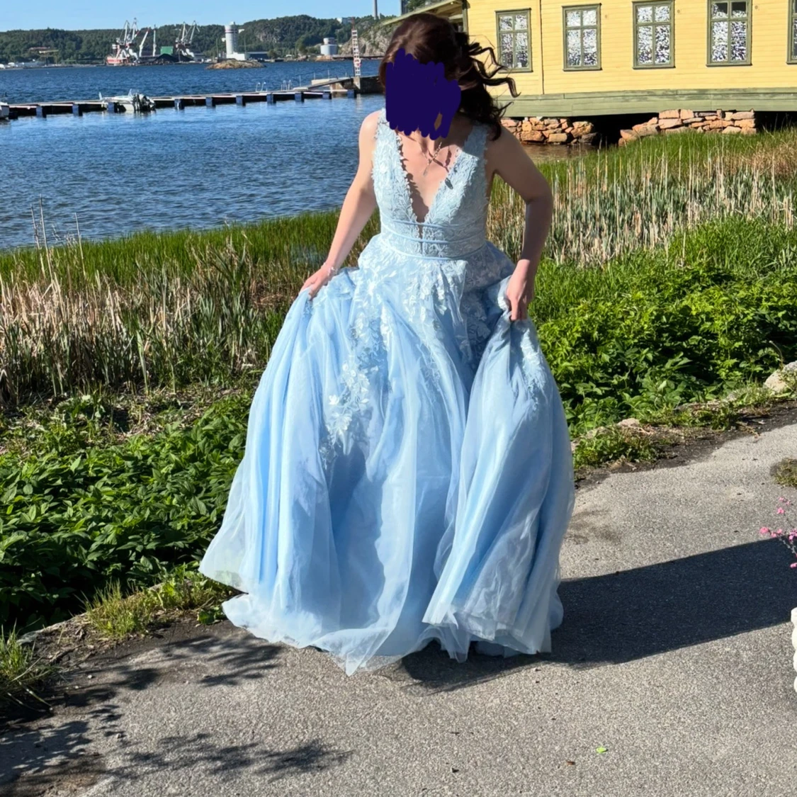 Blå balklänning - 3