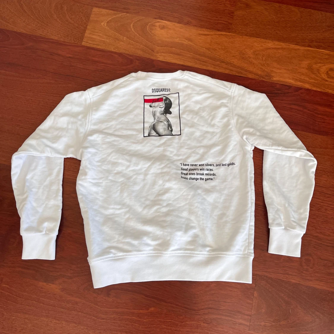 Vit sweatshirt ICON Ibrahimović från Dsquared2 - 1