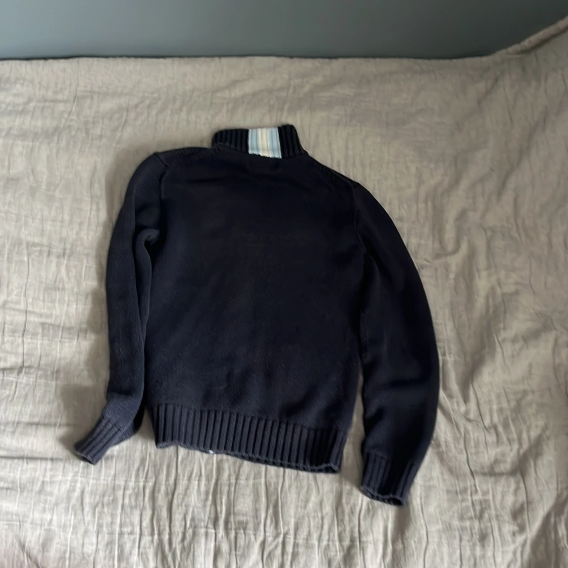 Mörkblå stickad kofta från Polo Ralph Lauren - 1