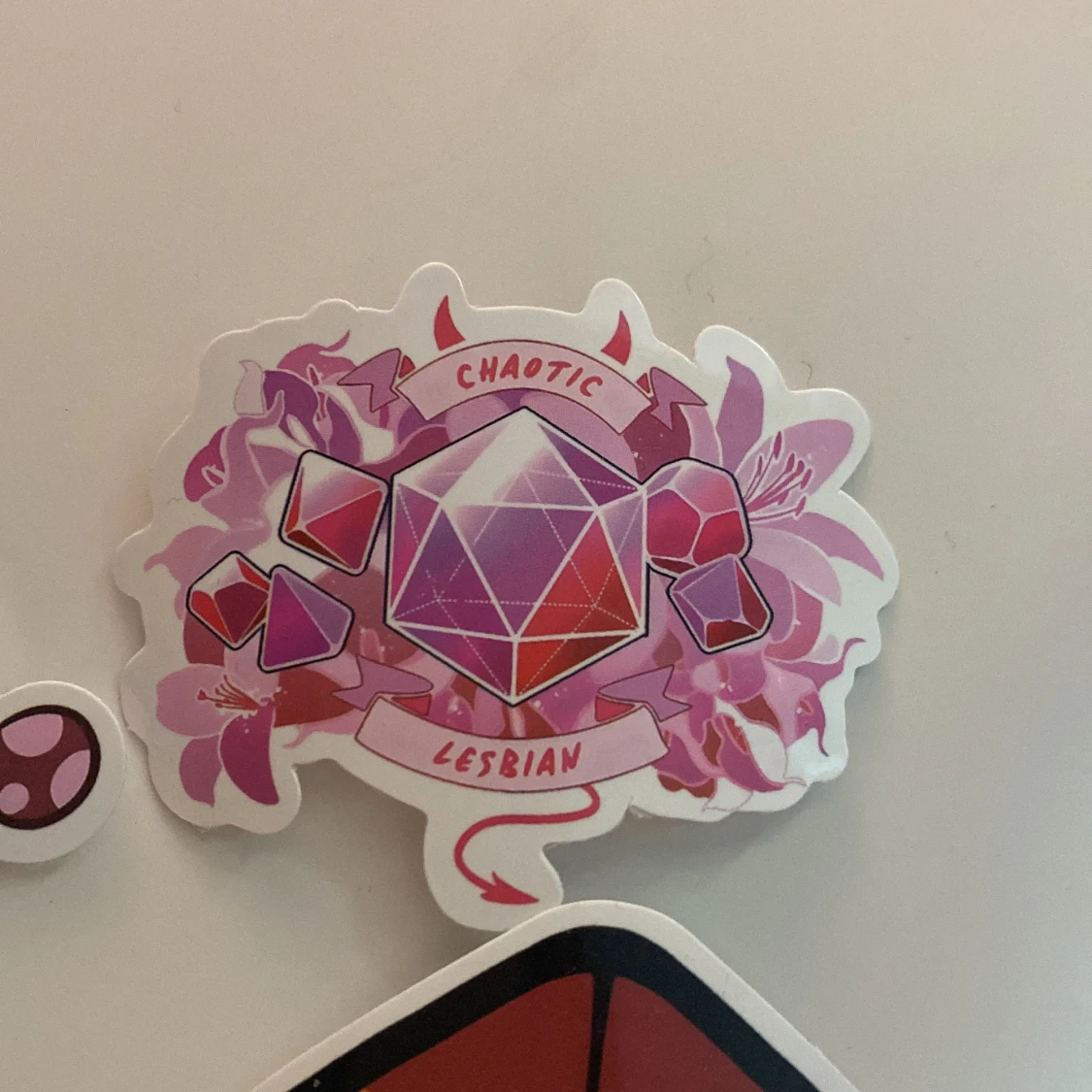Lesbiska DnD-inspirerade klistermärken - 2