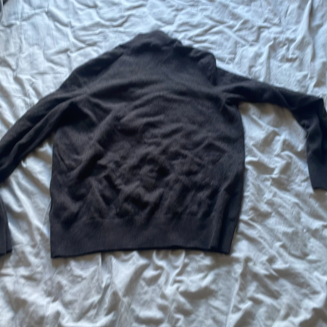 Brun stickad tröja med halv dragkedja från Morris  - 1