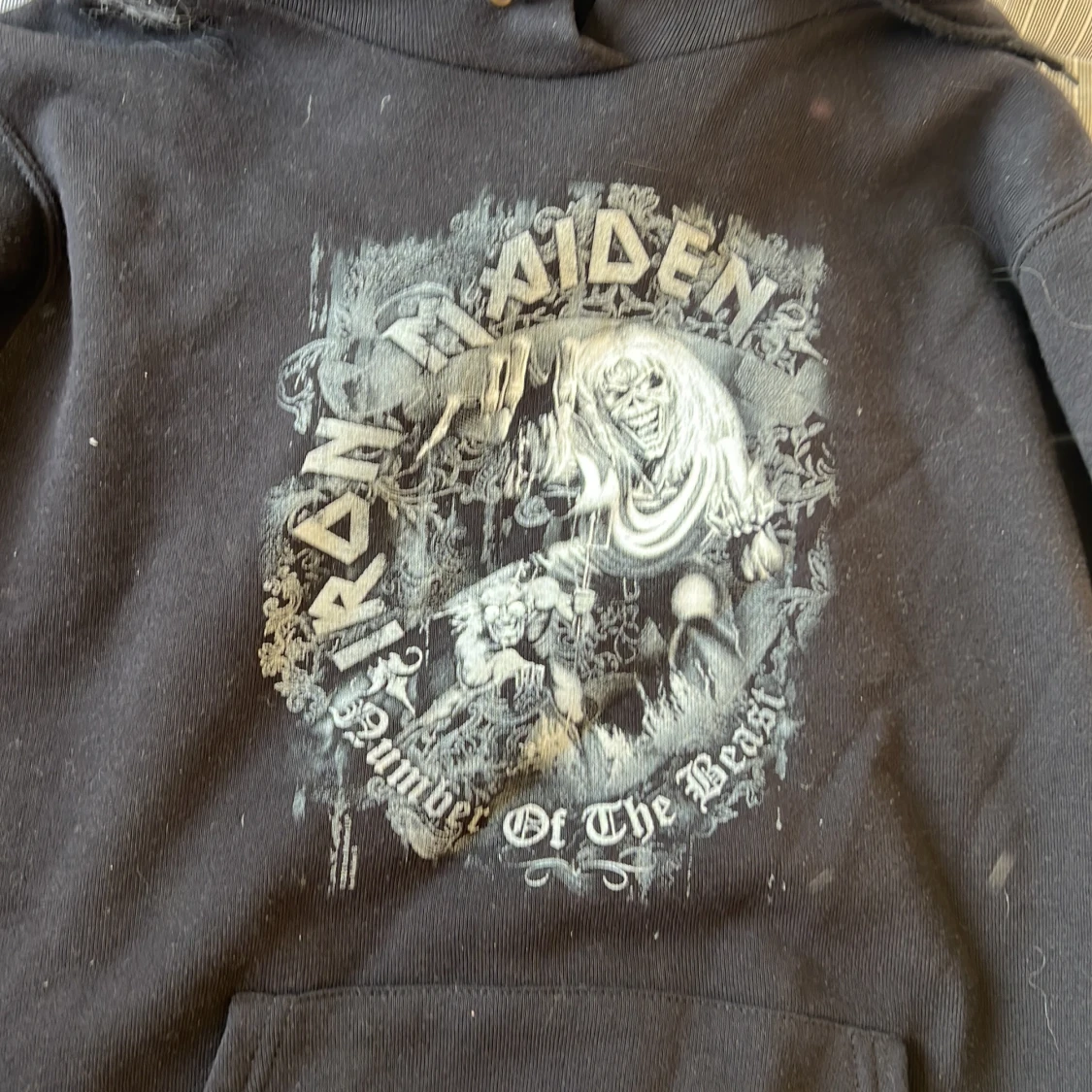 Svart Iron Maiden hoodie - 1