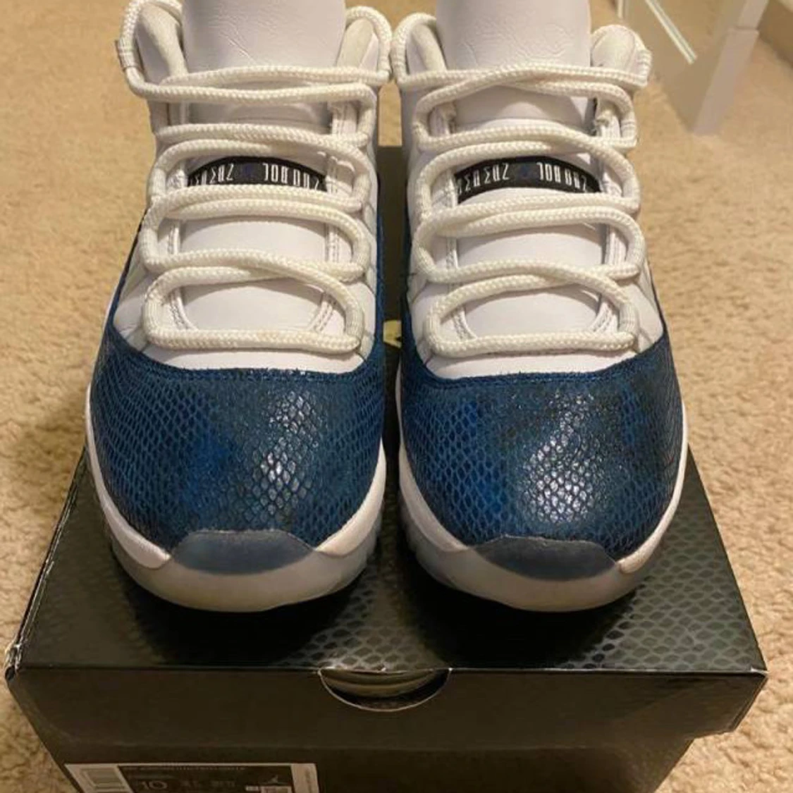 Jordan 11 blue snakeskin