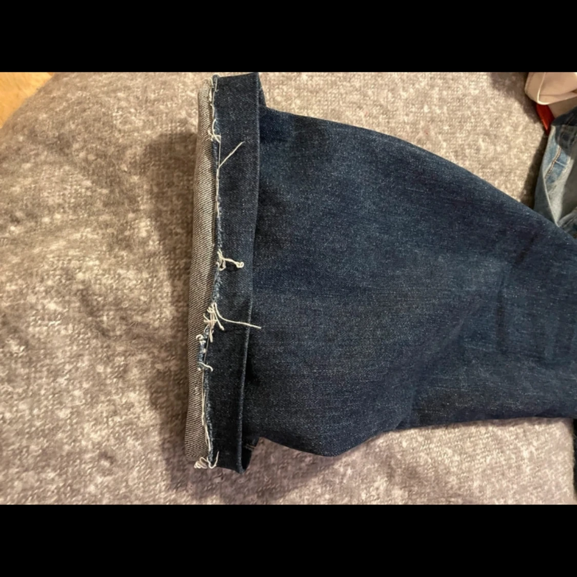 Mörkblå bootcut jeans - 2