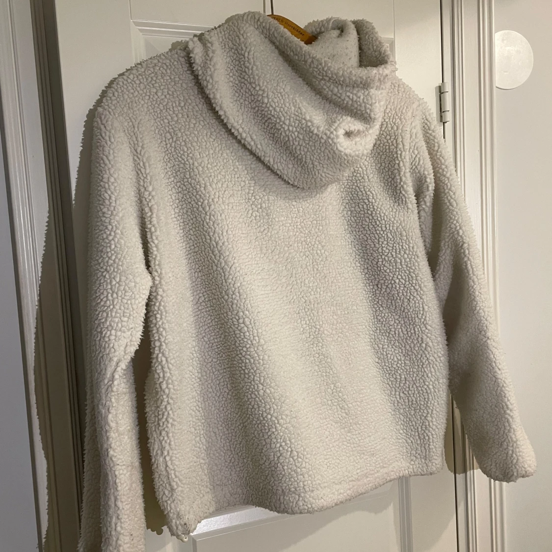 Vit fleece hoodie från Dickies - 1