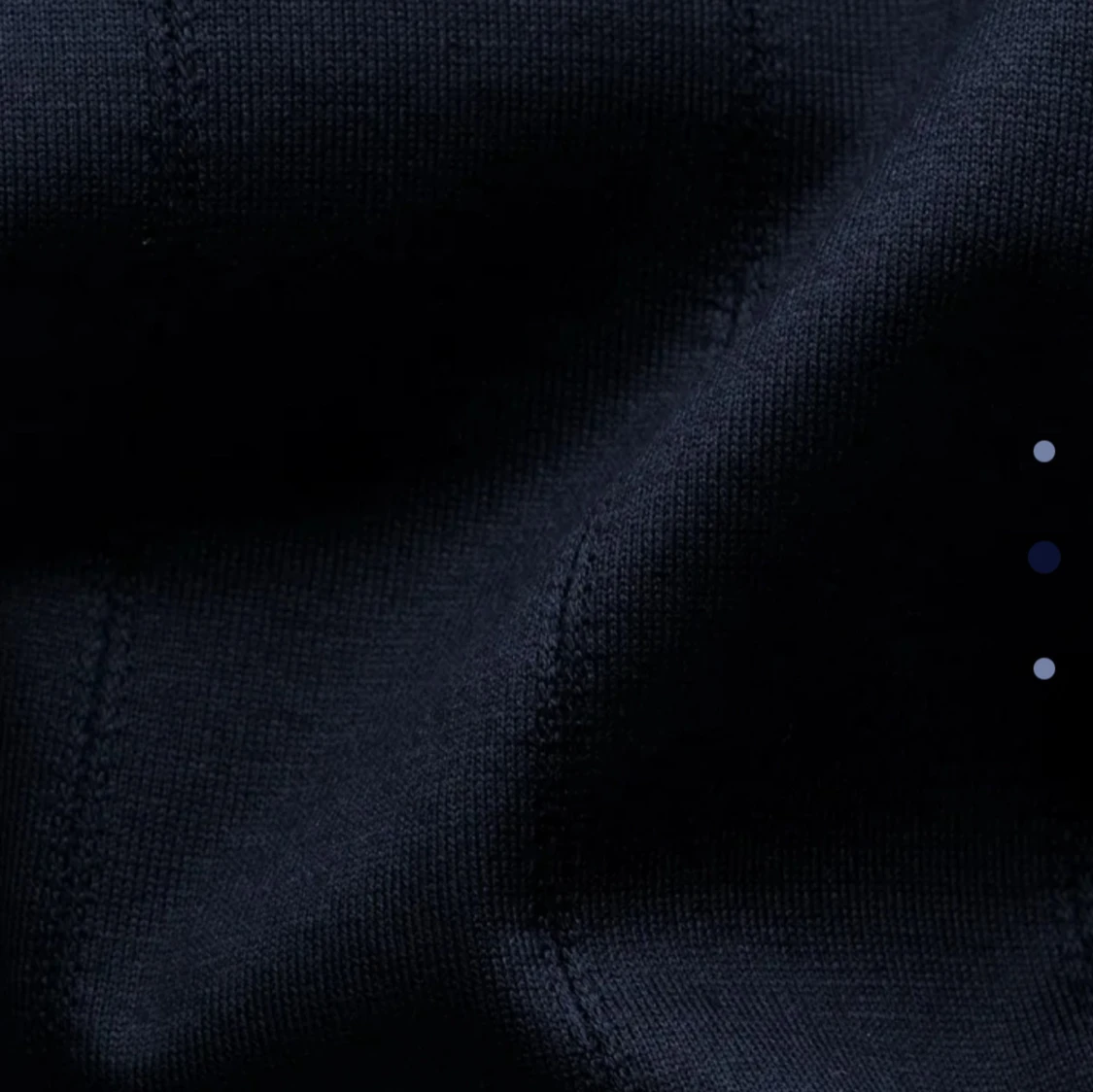 Eton- Marinblå, pikétröja i Filo di Scozia-jacquard - 2