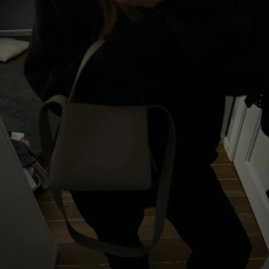 Beige handväska - 1