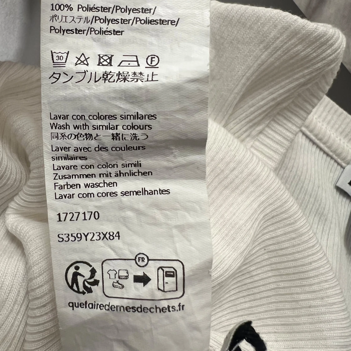 Vit ribbad linnetopp från Loewe - 3