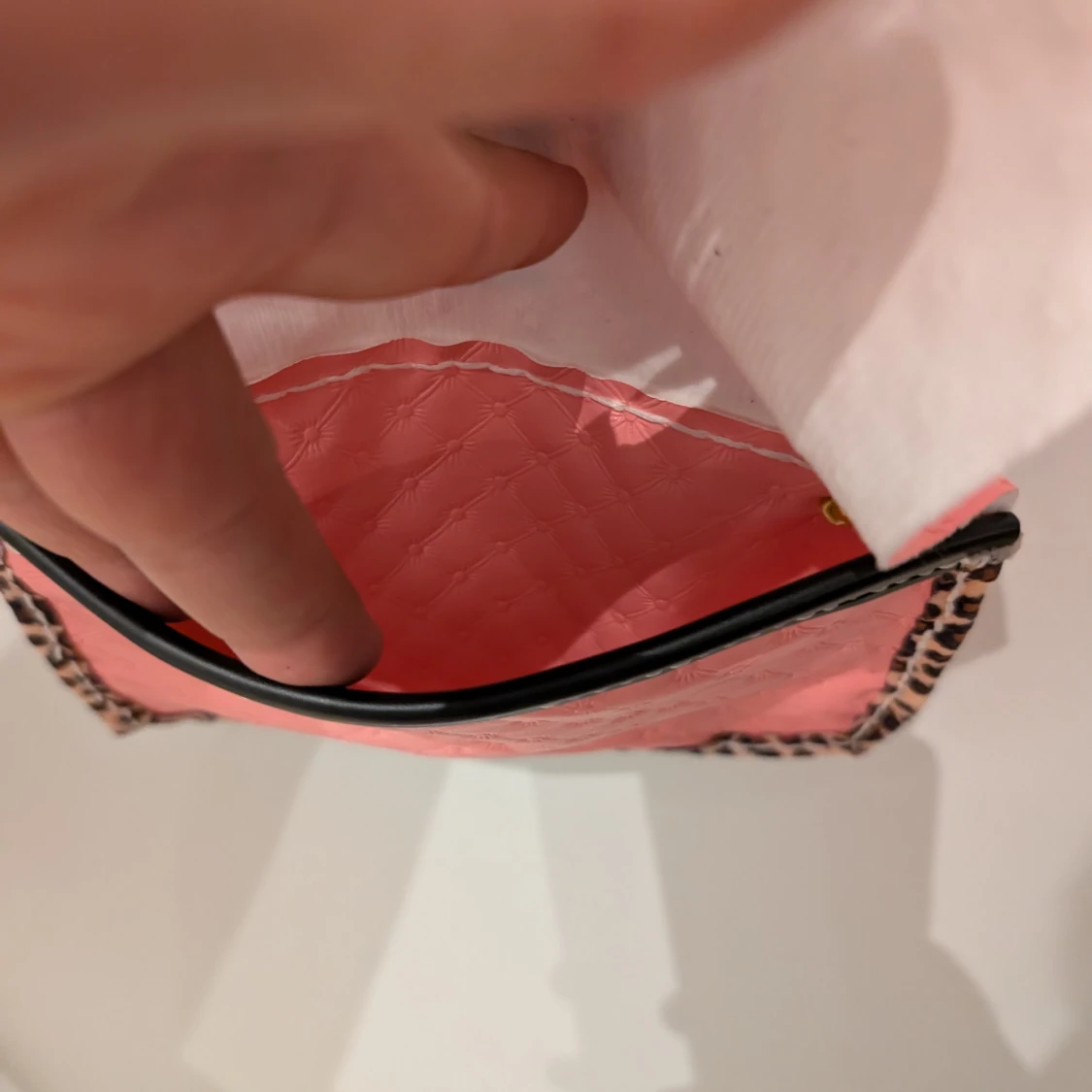 Rosa quiltad kuvertväska - 1