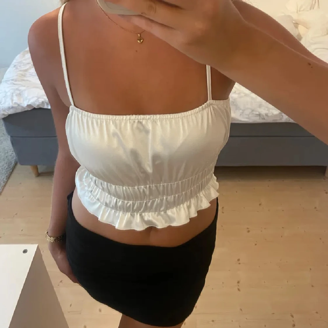 Vit croppad linnetopp