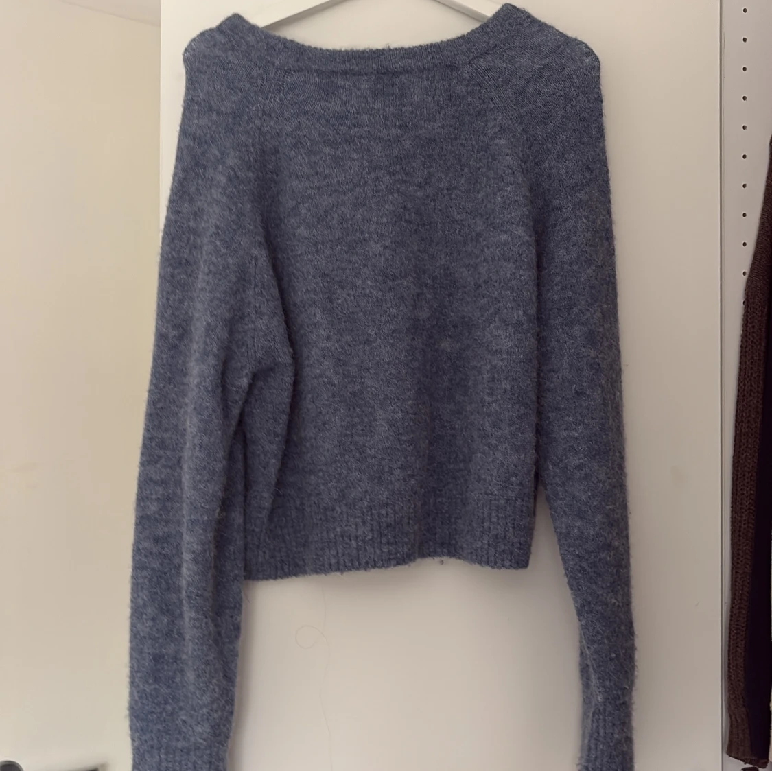 Blå stickad tröja från carin Wester  - 1