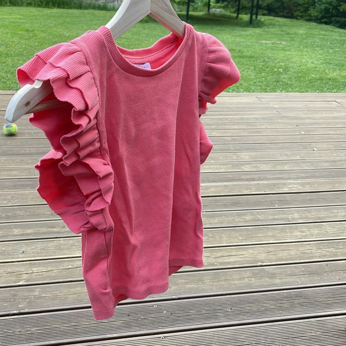 Rosa volangtopp från Zara - 2