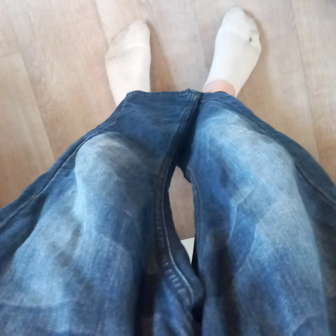Blå jeans med raka ben - 2