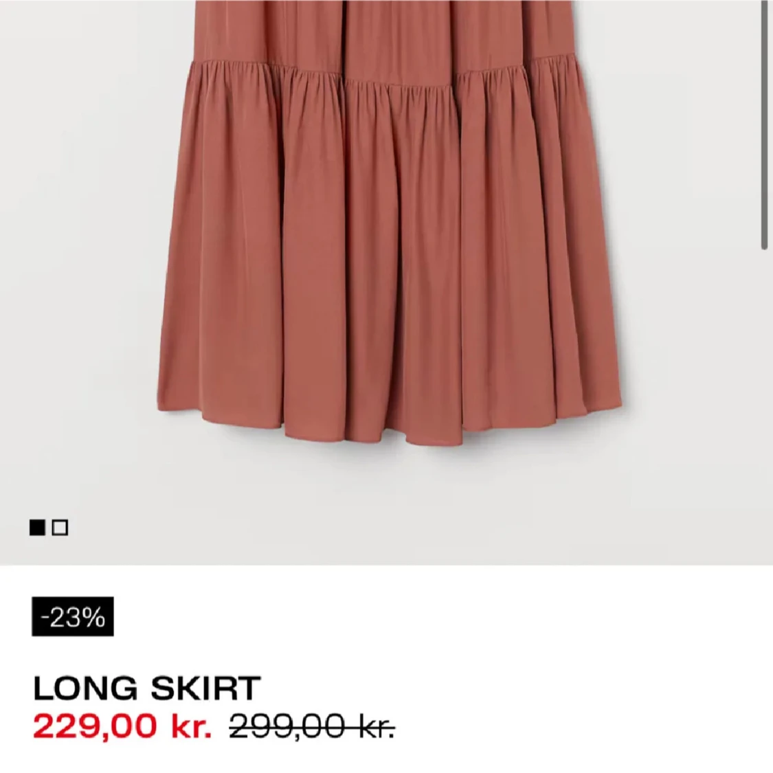 Bronze långkjol med volang - H&M - 1