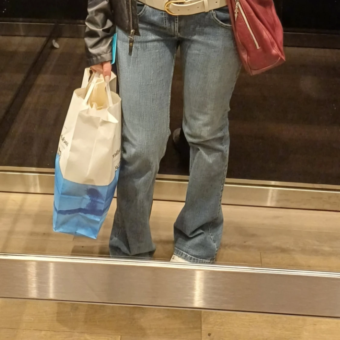 Blå bootcutjeans - 4