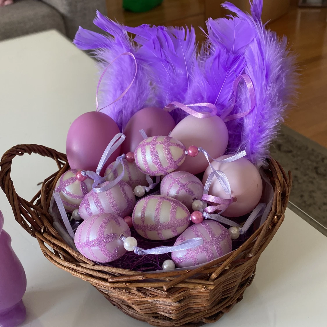 Påskdekorationer i lila - 2