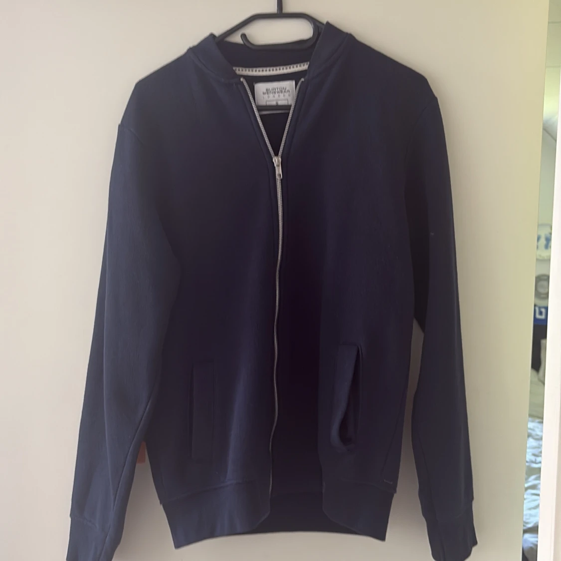 Mörkblå ziptröja från Burton Menswear