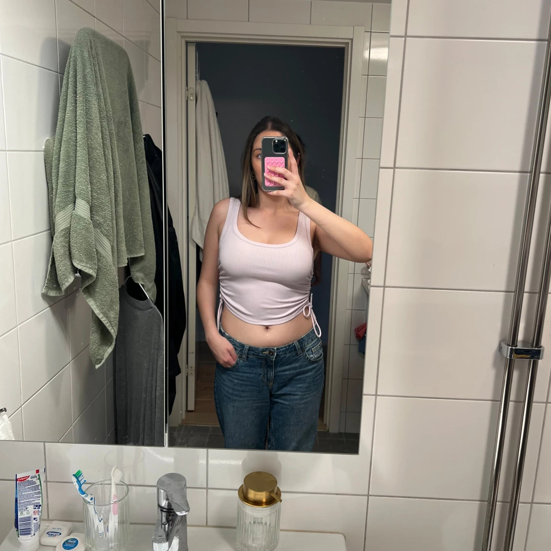 Ljuslila ribbad linnetopp Opposite - 2