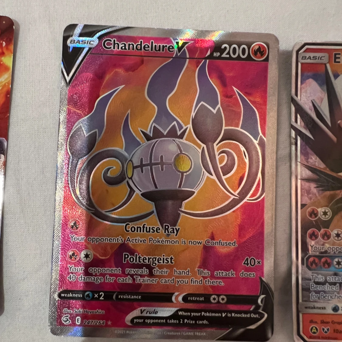 coola Pokémonkort.  Ho-Oh GX, Chandelure V och Entei GX  - 3