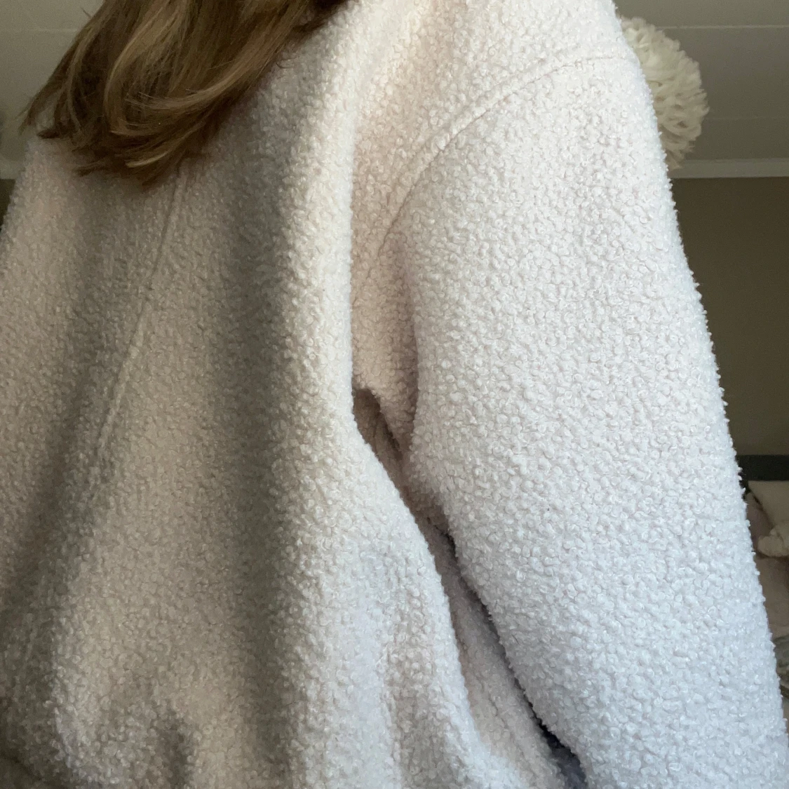 Beige teddyjacka från H&M - 2