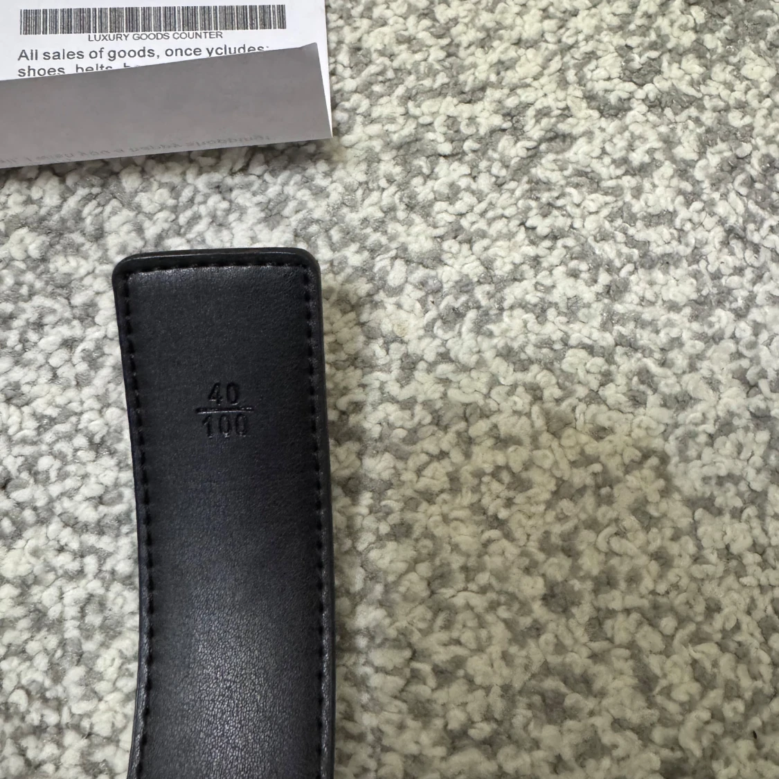 Svart L V bälte  - 3