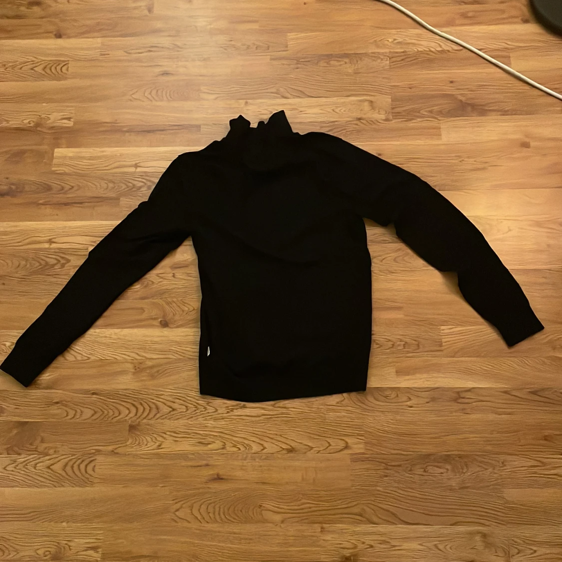 Svart stickad half zip tröja Lindbergh - 1