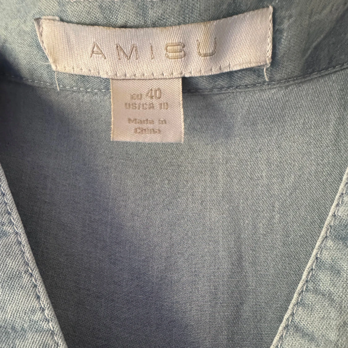 Ljusblå volangklänning från Amisu - 3