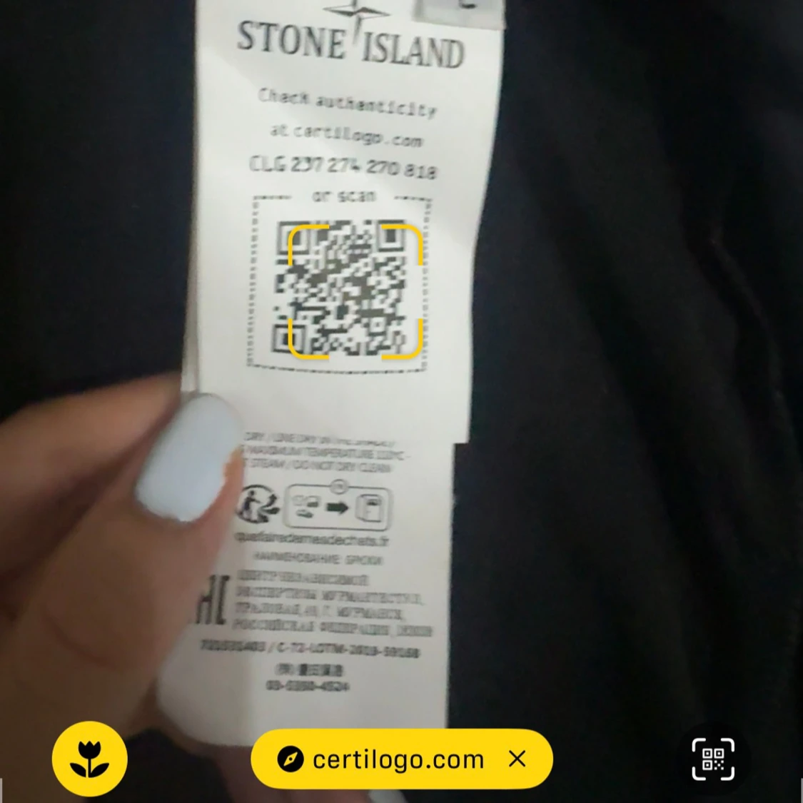 Svart hoodiejacka från Stone Island - 2