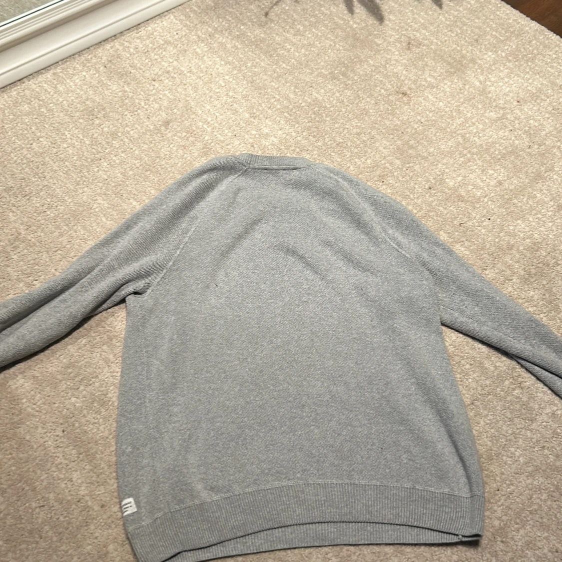 Grå stickad tröja peak - 2