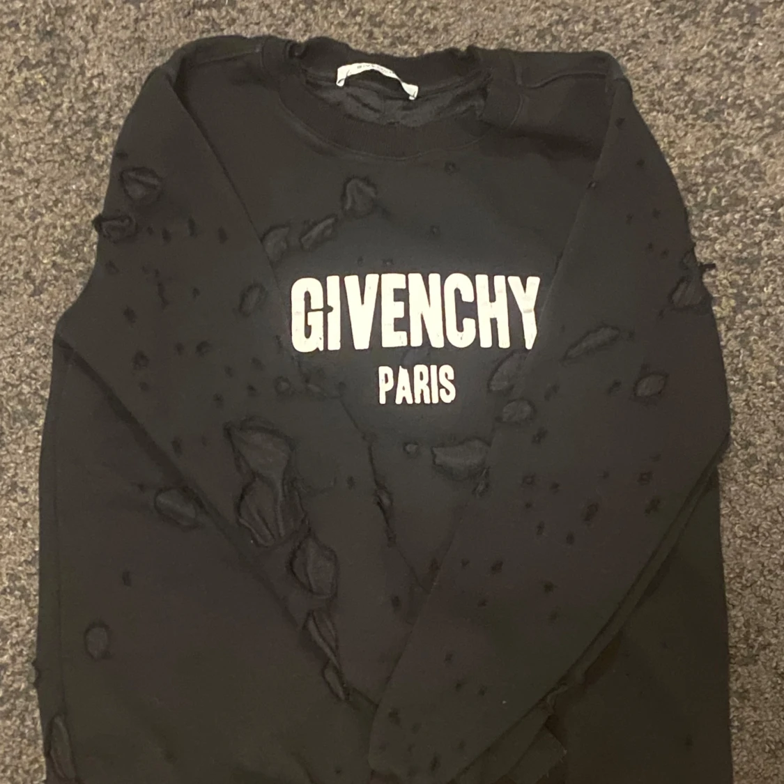 Svart Givenchy sweatshirt med tryck