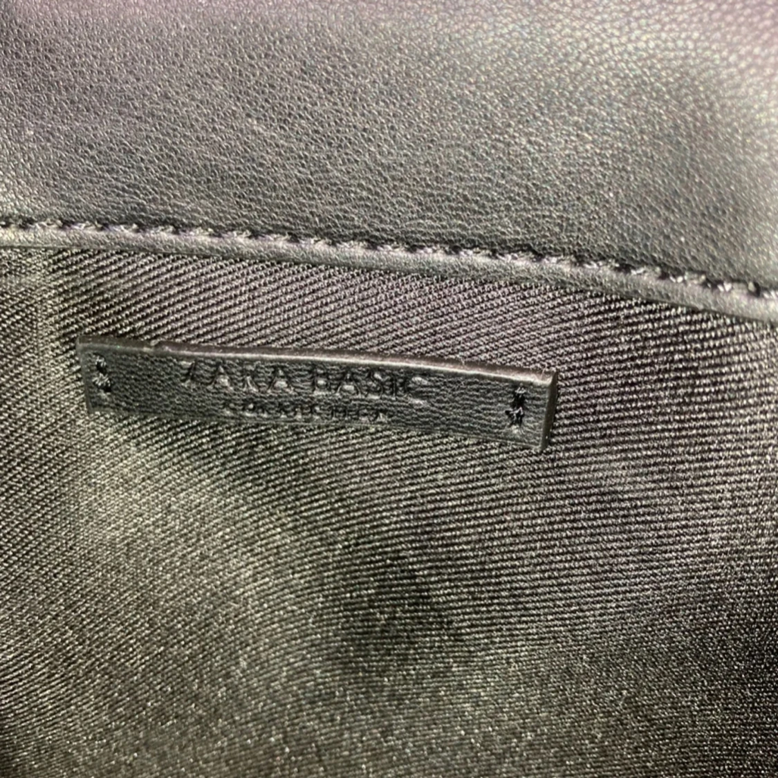 Svart axelväska i tweed från Zara Basic - 3