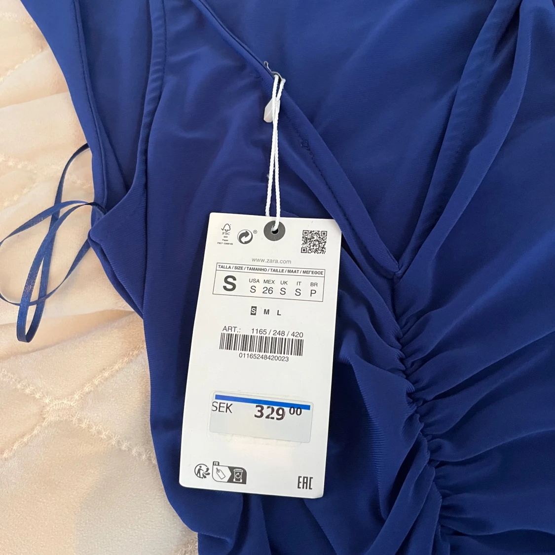 Marinblå långklänning från Zara - 1