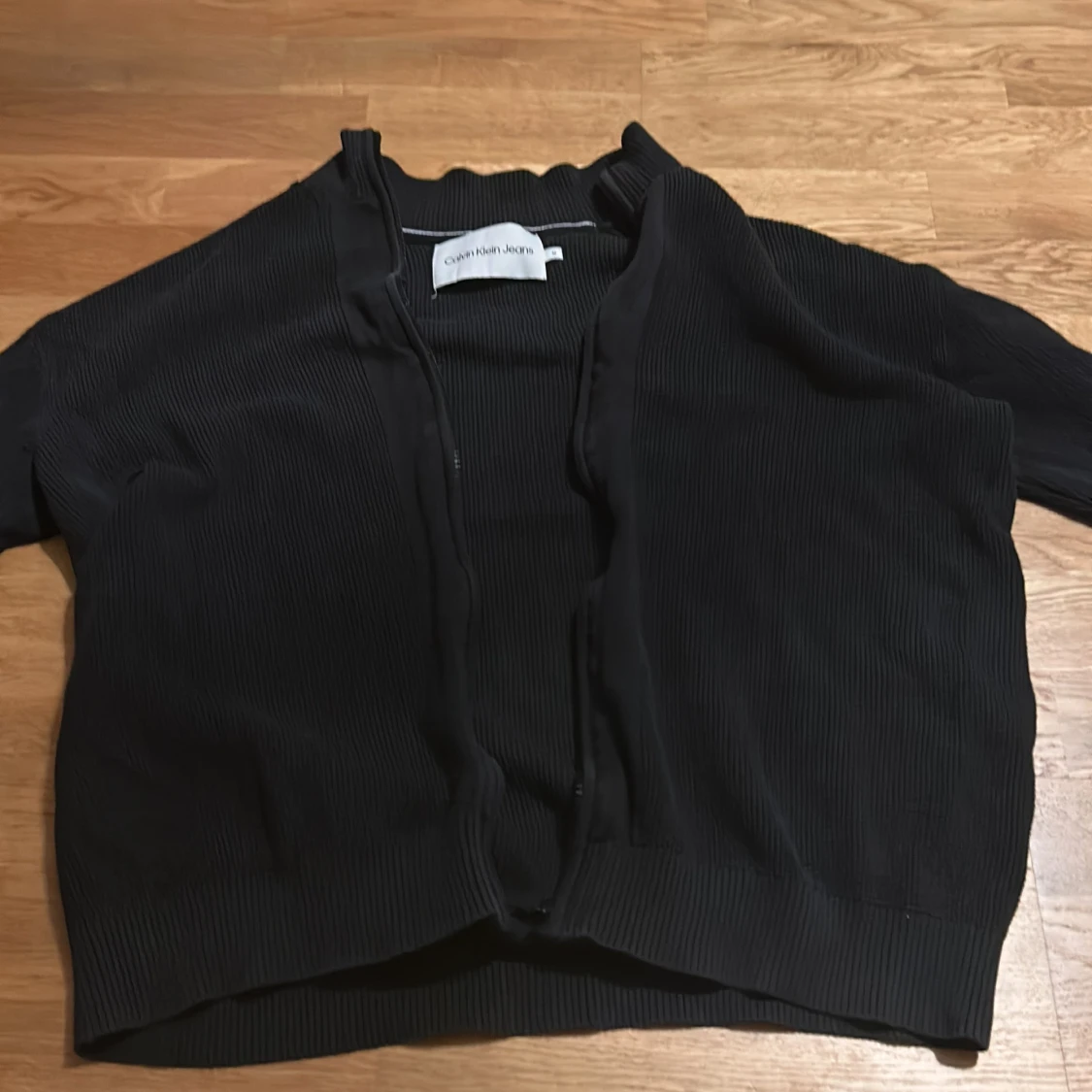 Svart zip up sweatshirt från Calvin Klein Jeans - 2