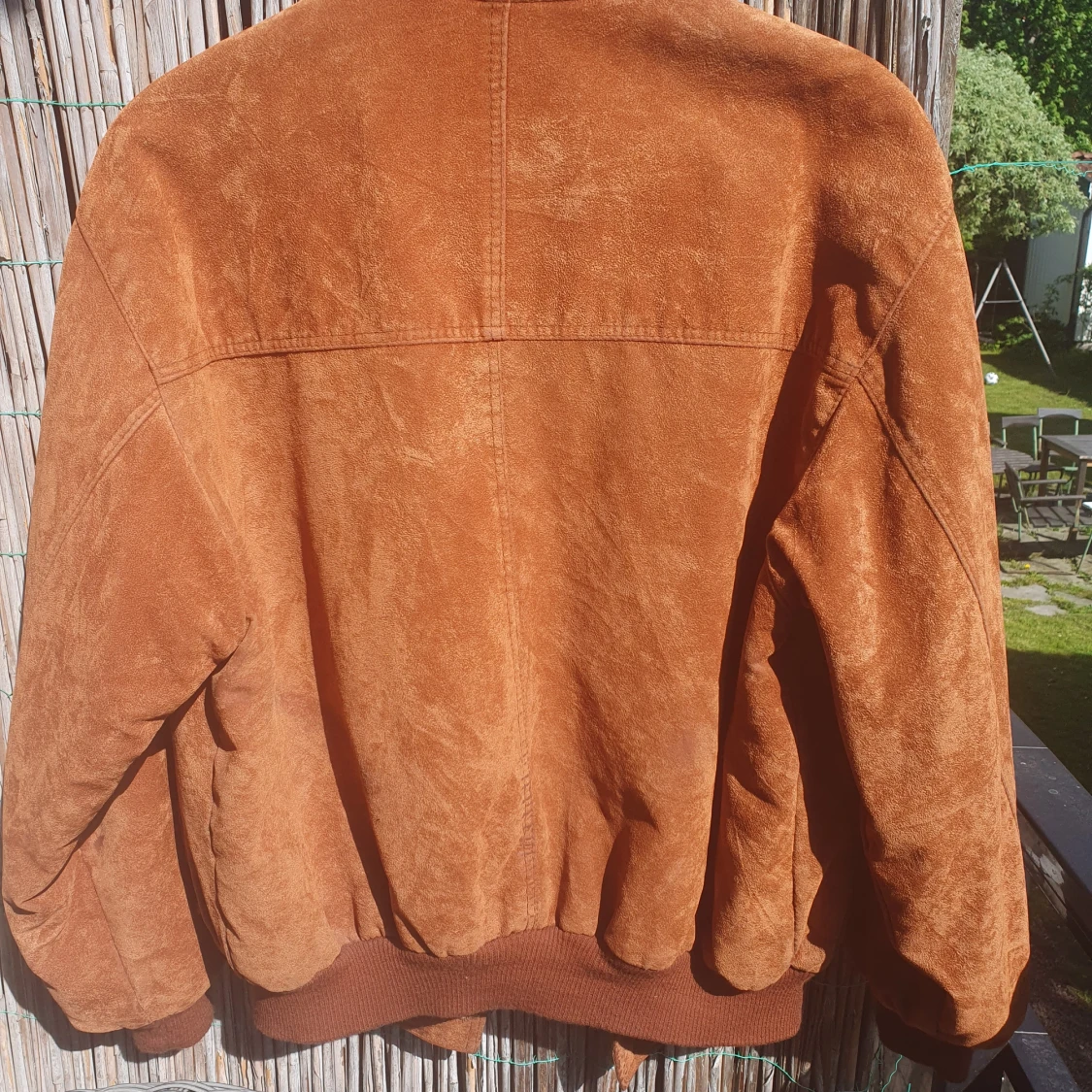 Brun mockajacka med mönstrat innerfoder  - 2