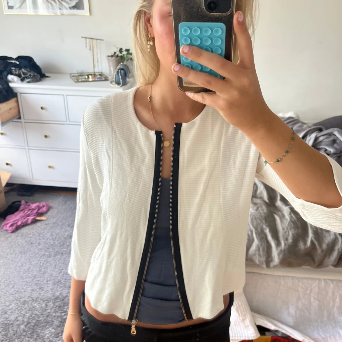 Trekvarts tröja/kofta - 1