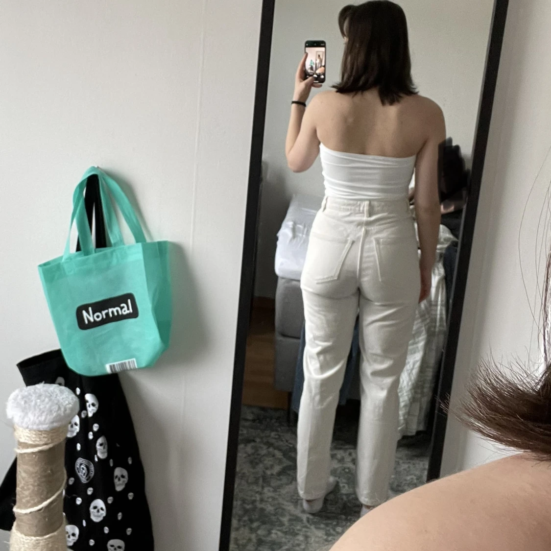 Vita jeans från Lindex strl 38 - 91