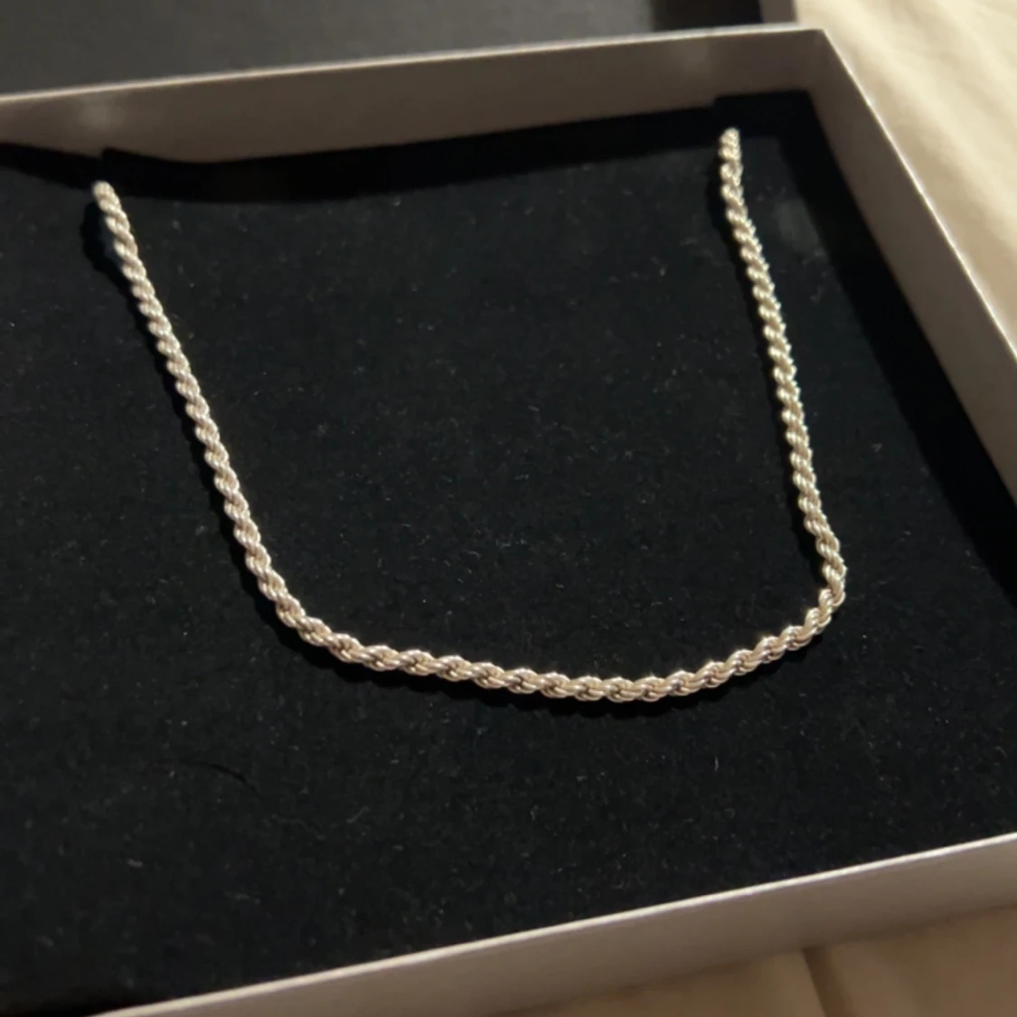 Silver cordell halsband - 90