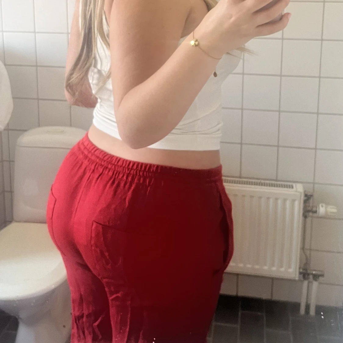 Röda linnebyxor - 23