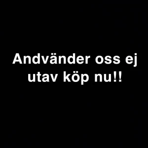 Viktigt info - Verkar ha blivit missförstånd igen vi andvänder oss inte utav köp nu utan skriv till oss på meddelande så löser vi detta på eget sett. ANDVÖND EJ KÖP NU