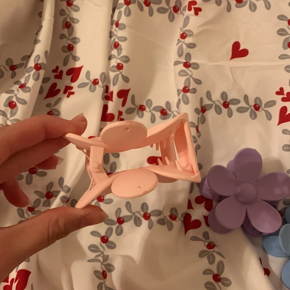 Blom hår klämmor  - 90