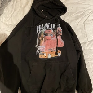 Hoodie med tryck - Säljer denna coola Frank ocean hoodie då den tyvärr inte kommer till användning så mycket längre💙💙den är i storlek M men jag skulle säga att den är mer åt en S!