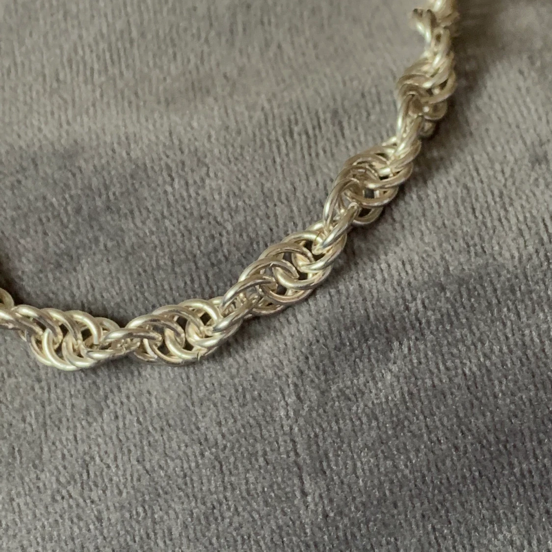 DNA länk armband äkta silver - 90